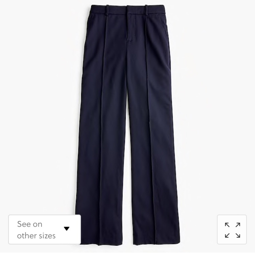 JCREW women’s wool flannel trousers  size 6